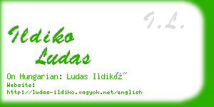 ildiko ludas business card